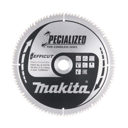 Makita  B-67278 EFFICUT Körfűrésztárcsa 305mm f:30 Z100