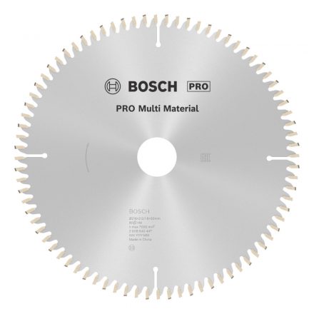 Bosch  2608640447 Multi Material Körfűrésztárcsa keményfémlapkás 216x30mm 80fogas