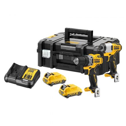 DeWalt  DCK2110L2T-QW Akkus Combopack (DCD701+DCF801) 12V 2x3,0Ah T-STAK