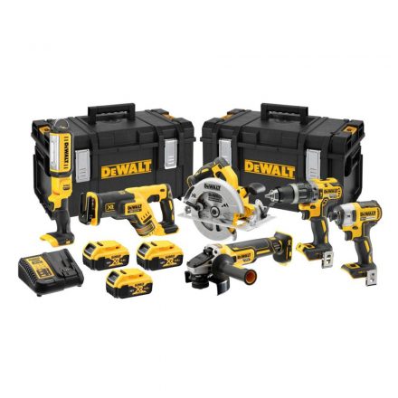 DeWalt  DCK623P3-QW Akkus Combopack (DCD796+DCF887+DCS570+DCS367+DCG405+DCL050) 18V 3x5,0Ah T-STAK