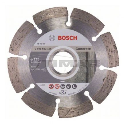 Bosch 2608602196 Gyémánttárcsa 115x22,23x1,6x10mm