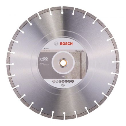 Bosch 2608602545 Gyémánttárcsa 400x 20/25,40x3,2x10mm