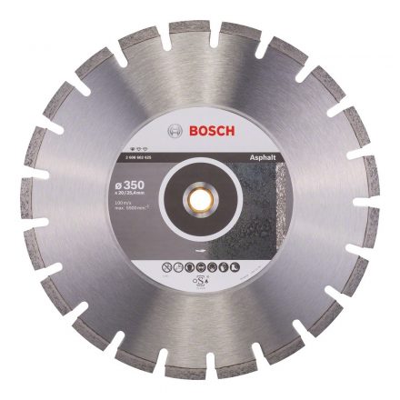 Bosch 2608602625 Gyémánttárcsa aszfalt 350-20/25,4mm