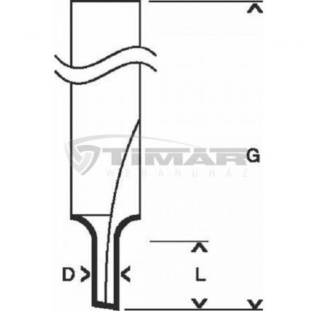 Bosch 2608628376 Lapostiplimaró egy vágóélű 8x3x51mm