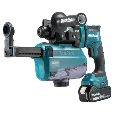 Makita  DHR182RTWJ Akkus fúró-vésőkalapács AWS SDS-Plus 18V LXT 5,0Ah MAKPAC koffer