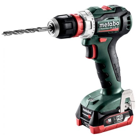 Metabo  PowerMaxx BS12BLQ Akkus fúró-csavarbehajtó 12V Li-HD 2x4,0Ah, MetaboX 118 601039800