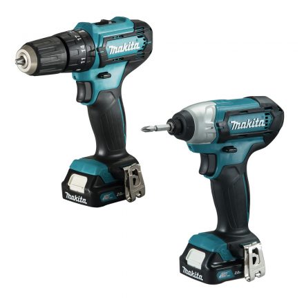 Makita  CLX228SA Akkus gép szett (HP333D+TD110D) 12V CXT 2x2,0Ah