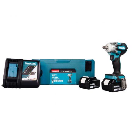 Makita  DTW300RTJ Akkus ütvecsavarbehajtó 1/2” 18V LXT 5,0Ah MAKPAC koffer