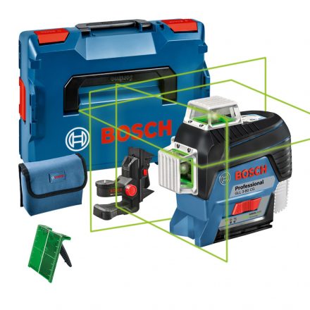 Bosch  GLL 3-80 CG zöld Vonallézer (akku és töltő nélkül) L-Boxxban 0601063T03