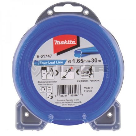 Makita  E-01747 Damil 1,65mm (30m), kék, négylevelű