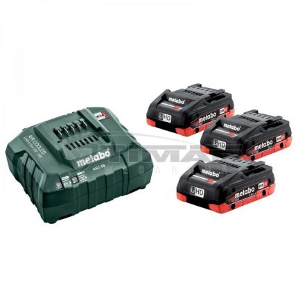 <METABO  685132000 Alapkészlet 3 db LiHD 18V/ 4.0 Ah