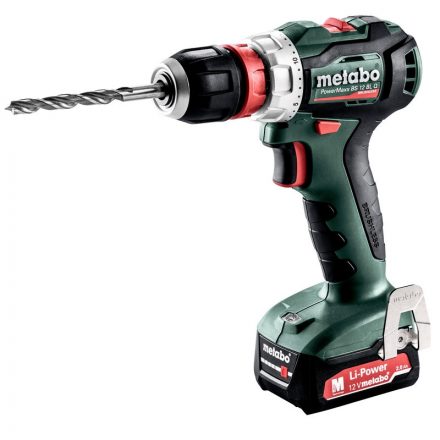 Metabo  PowerMaxx BS12BLQ Akkus fúrócsavarozó 12V Li-Power 2x2,0Ah, metaBOX 118 601039500