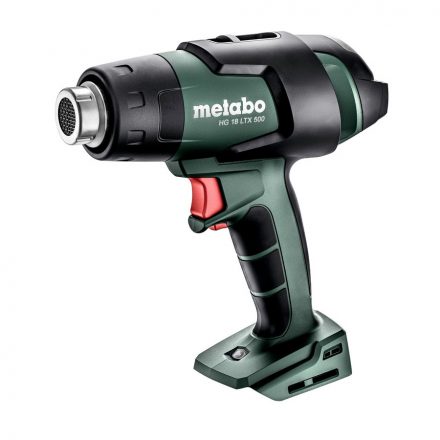 Metabo  HG18LTX500 Akkus hőlégfúvó pisztoly 18V akku és töltő nélkül, metabox 145 610502840