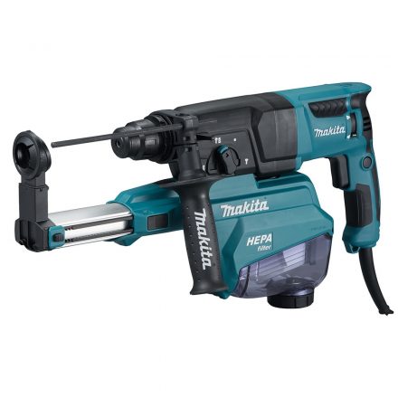 Makita  HR2652X2 Fúró-vésőkalapács +porelszívóval SDS-Plus 800W koffer