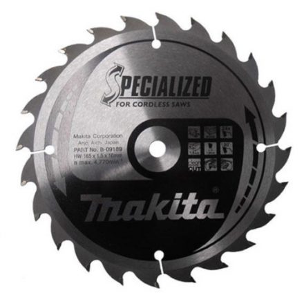 Makita  B-09189 Körfűrésztárcsa 165/10mm Z24