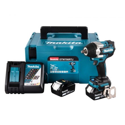 Makita  DTW700RTJ Akkus ütvecsavarbehajtó 1/2” 18V LXT 5,0Ah MAKPAC koffer