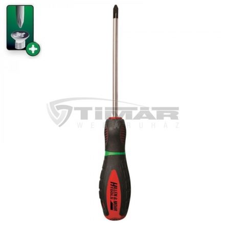 Dedra  17W023 Csavarhúzó kereszt PZ2x150mm mágneses, TPR gumi markolat, S2 acélból