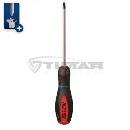 Dedra  17W016 Csavarhúzó kereszt PH2x125mm mágneses, TPR gumi markolat, S2 acélból