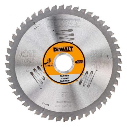 DeWalt  DT1914-QZ Körfűrésztárcsa, keményfémlapkás 216x30mm 48fogas ALU