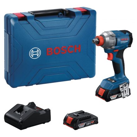 Bosch  GDX18V-285 Akkus ütvecsavarozó 1/4”-1/2” 18V 2,0Ah, koffer 06019N2122