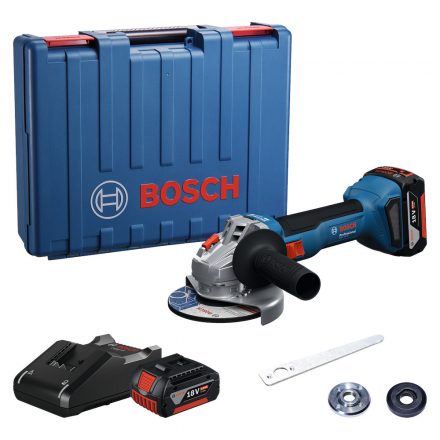 Bosch  GWS18V-8 Akkus sarokcsiszoló 125mm 18V 4,0Ah, szerszámkoffer 06019N9020