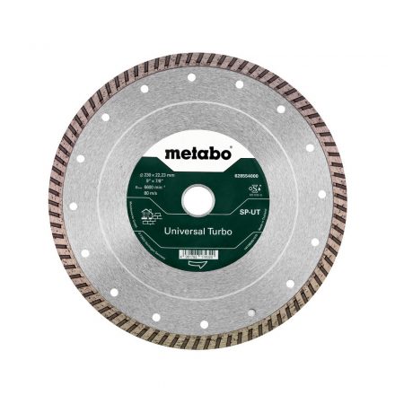 Metabo 628554000 Gyémánt vágótárcsa folyamatos, építőanyaghoz 230x22,23mm