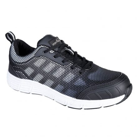 Munkavédelmi  Cipő PORTWEST Steelite™ Tove Trainer fekete-fehér S1P PW-FT15BKW 43-as