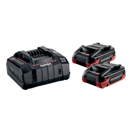 Metabo 685306000 Akkumulátor szett (alapkészlet) 2xLi-HDX 18V/4,0Ah és ASC 145 gyorstöltő