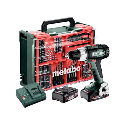 Metabo  SB18L Set Akkus ütvefúró-csavarbehajtó +MOBILMŰHELY 18V Li-Power 2,0Ah, műanyag koffer 614053710