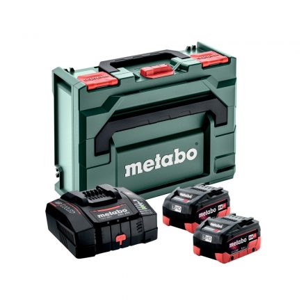 Metabo 685303000 Akkumulátor szett (alapkészlet) 2xLi-HD 18V/8,0Ah és ASC 290 gyorstöltő, metaBOX 145