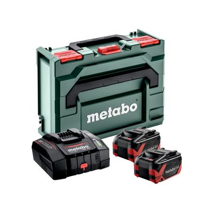 Metabo 685305000 Akkumulátor szett (alapkészlet) 2xLi-HDX 18V/8,0Ah és ASC 290 gyorstöltő, metaBOX 145