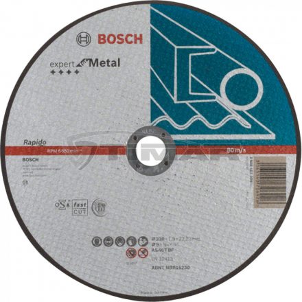 Bosch 2608603400 ExpertForMetal daraboló egyenes AS 46 T BF 230x1,9 mm