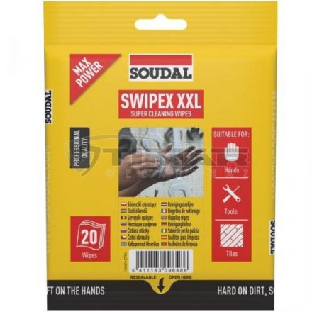 Soudal  Swipex Ipari tisztítókendő 20 darabos 120874