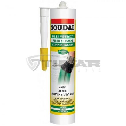 Soudal  Akryl falra és mennyezetre, fehér 280mm 154565