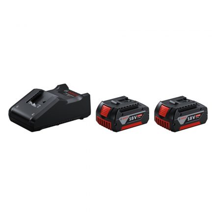 Bosch  Akkumulátor szett, 2x GBA 18V/4,0Ah és GAL18V-40 gyorstöltő 1600A019S0