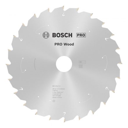 Bosch 2608837721 Körfűrésztárcsa 216x1,7/1,2x30 T24,Standard for Wood, akkus fűrészhez