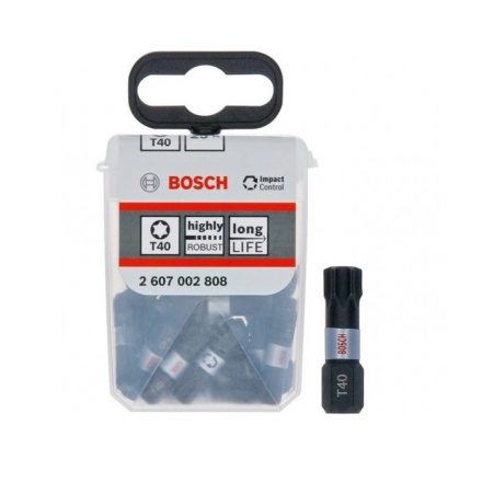 Bosch 2607002808 Impact Control Csavarozó bitfej, torx TicTac dobozban T40x25mm 25db