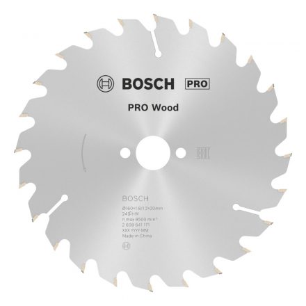 Bosch 2608641171 Optiline Wood Körfűrésztárcsa 160x1,8/1,2x20/16 mm, Z=24, ATB