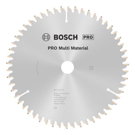 Bosch  2608640508 Multi Material Körfűrésztárcsa keményfémlapkás 190x20mm 54fogas