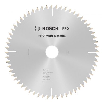 Bosch  2608640446 Multi Material Körfűrésztárcsa keményfémlapkás 216x30mm 60fogas