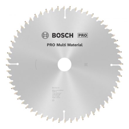 Bosch 2608640449 MultiMaterial Körfűrésztárcsa 254x3,2/2,5x30 mm, Z=60, HLTCG