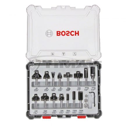 Bosch 2607017472 Marószár készlet befogatás: 8 mm, 15 db-os