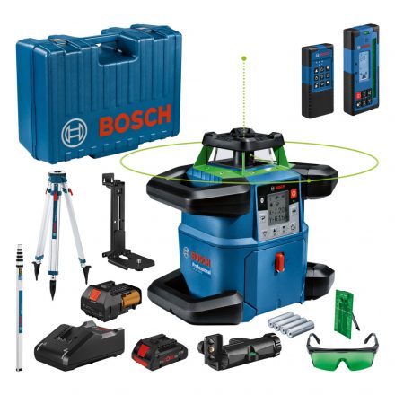 Bosch  GRL650CHVG  Forgó Lézer (Zöld) +BT170állvány+GR500 léc (akku+töltő) 06159940PR