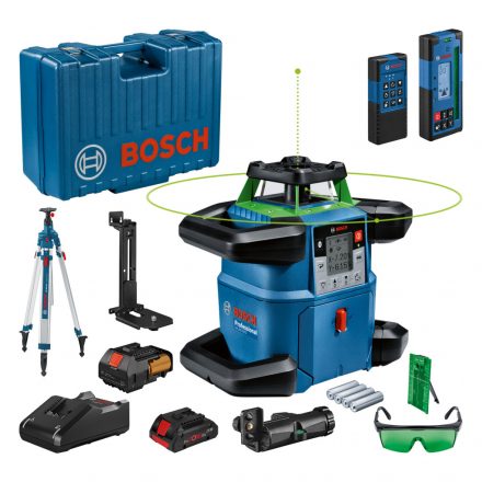 Bosch  GRL650CHVG  Forgó Lézer (Zöld) +BT300állvány (akku+töltő) 06159940PS