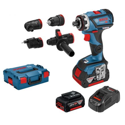 Bosch GSR18V-60 FC Akkus fúró-csavarbehajtó +fúróadapterekkel 18V 5,0Ah L-BOXX 06019G7100