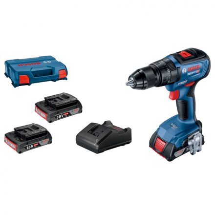 Bosch 06019H5121 GSB18V-50 Akkus ütvefúró-csavarozó (akkuval, töltővel L-case tárolóban)