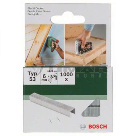 Bosch 2609255819 Tűzőkapocs PTK3,6Li-hez TYP53 6x11,4mm 1000db