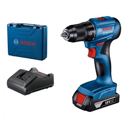 Bosch GSR185-LI Akkus fúrócsavarozó 18V 1x2,0Ah +GAL18V-20 töltő, koffer 06019K3001