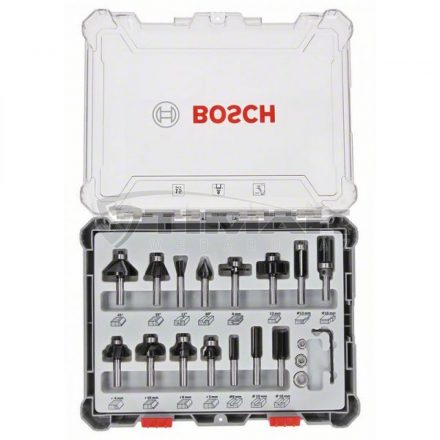 Bosch 2607017471  Marószár készlet befogatás: 6 mm, 15 db-os