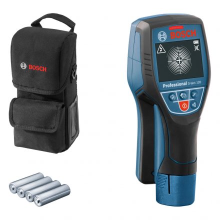 Bosch  D-TECT120 Falszkenner  szerszámtasakban, AA elemmel 0601081303